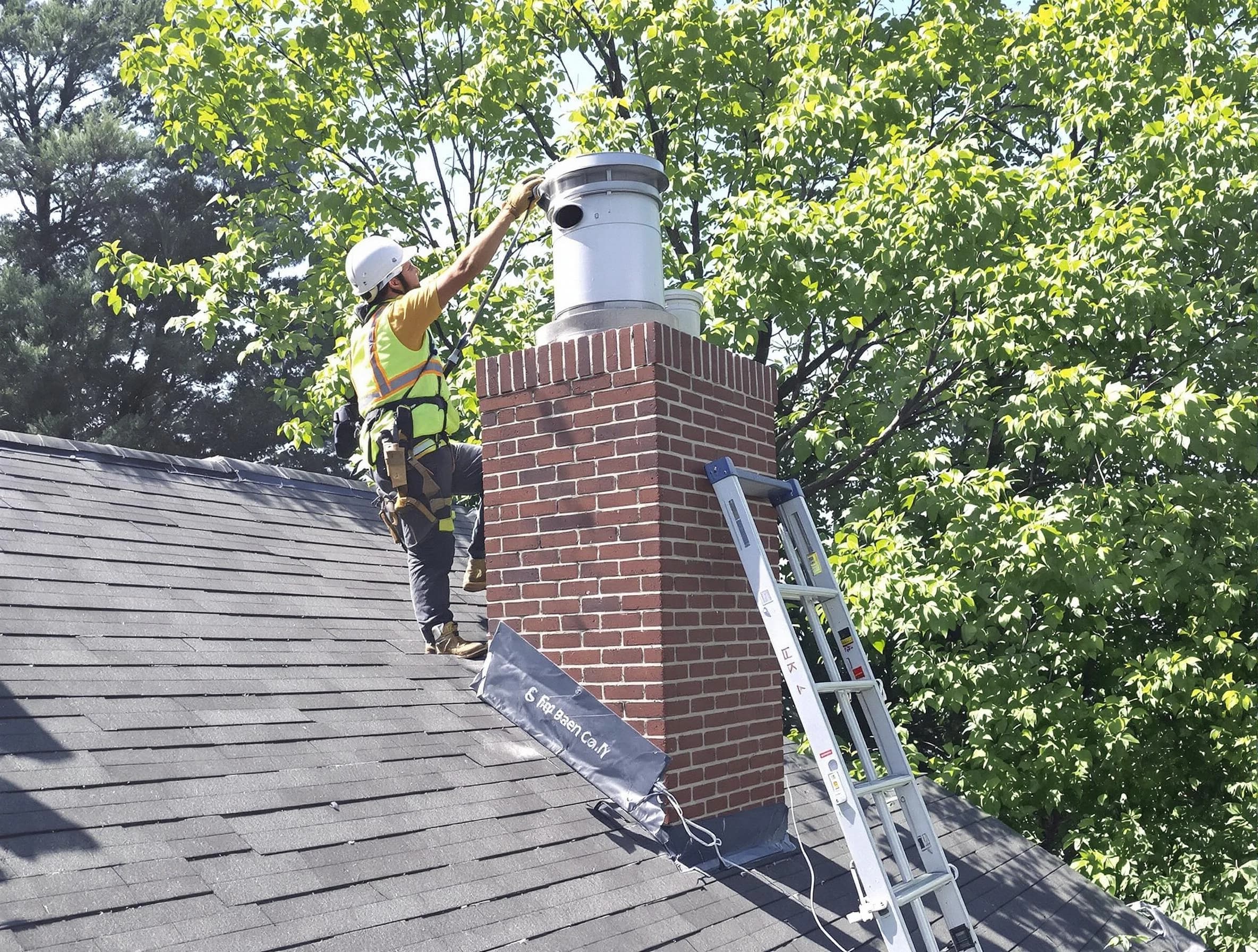 Chimney liner inspection by Gloucester Chimney Sweep in Gloucester, MA