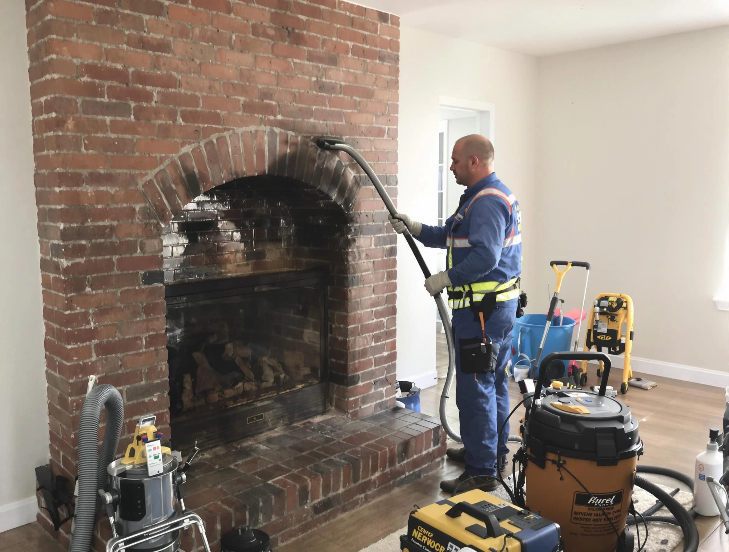 Gloucester Chimney Sweep expert performing detailed chimney sweep in Gloucester, MA