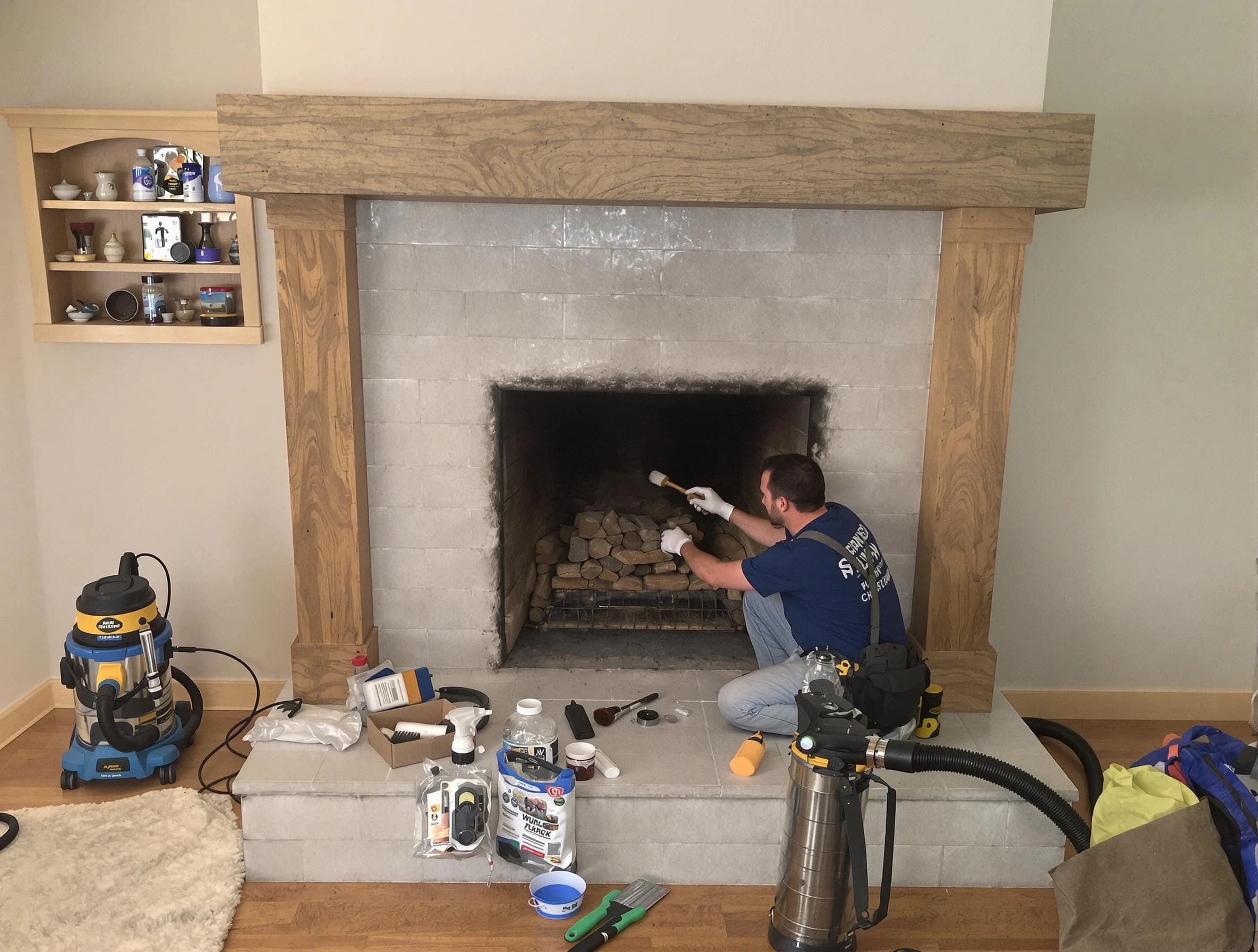 Detailed creosote removal process by Gloucester Chimney Sweep in Gloucester, MA