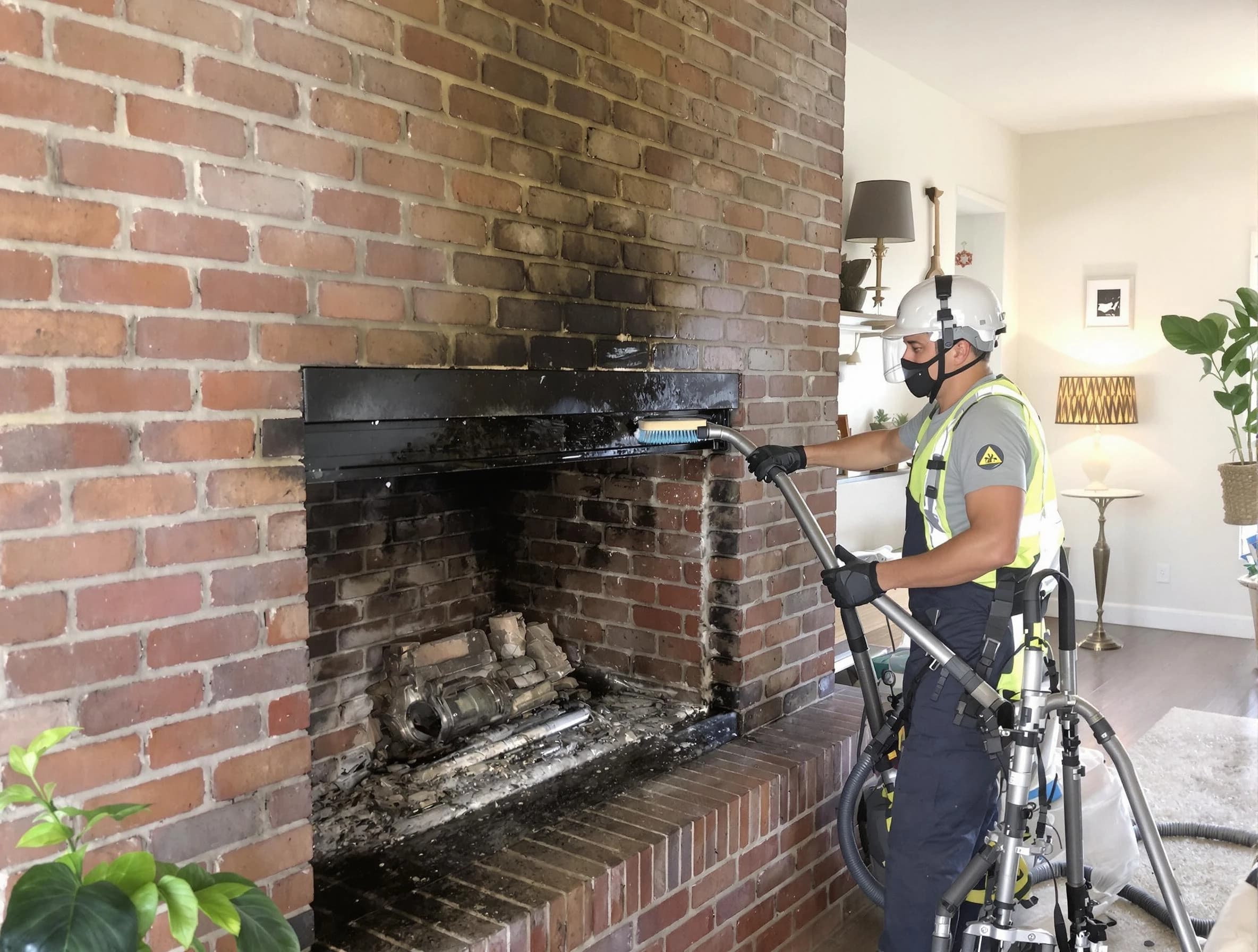 Gloucester Chimney Sweep providing fireplace cleaning services in Gloucester, MA