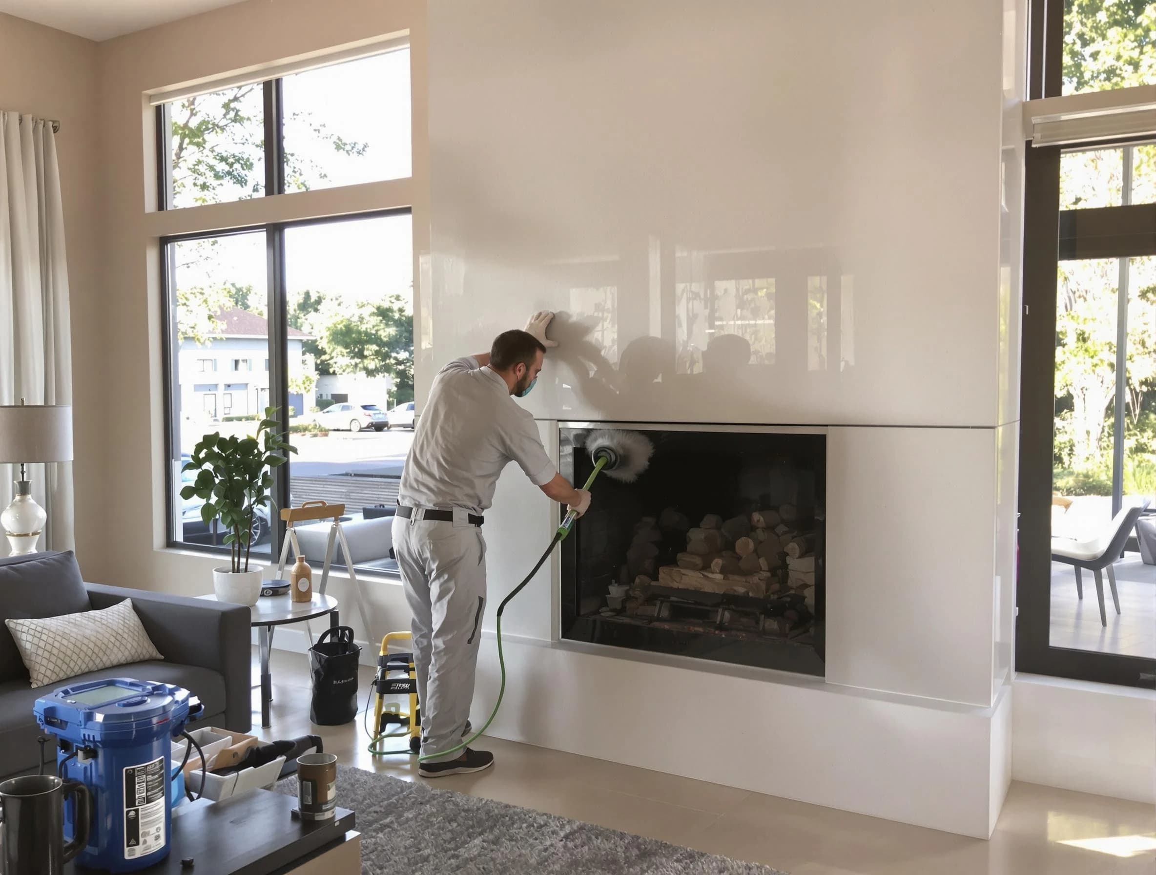 Gloucester Chimney Sweep performing thorough soot removal in Gloucester, MA