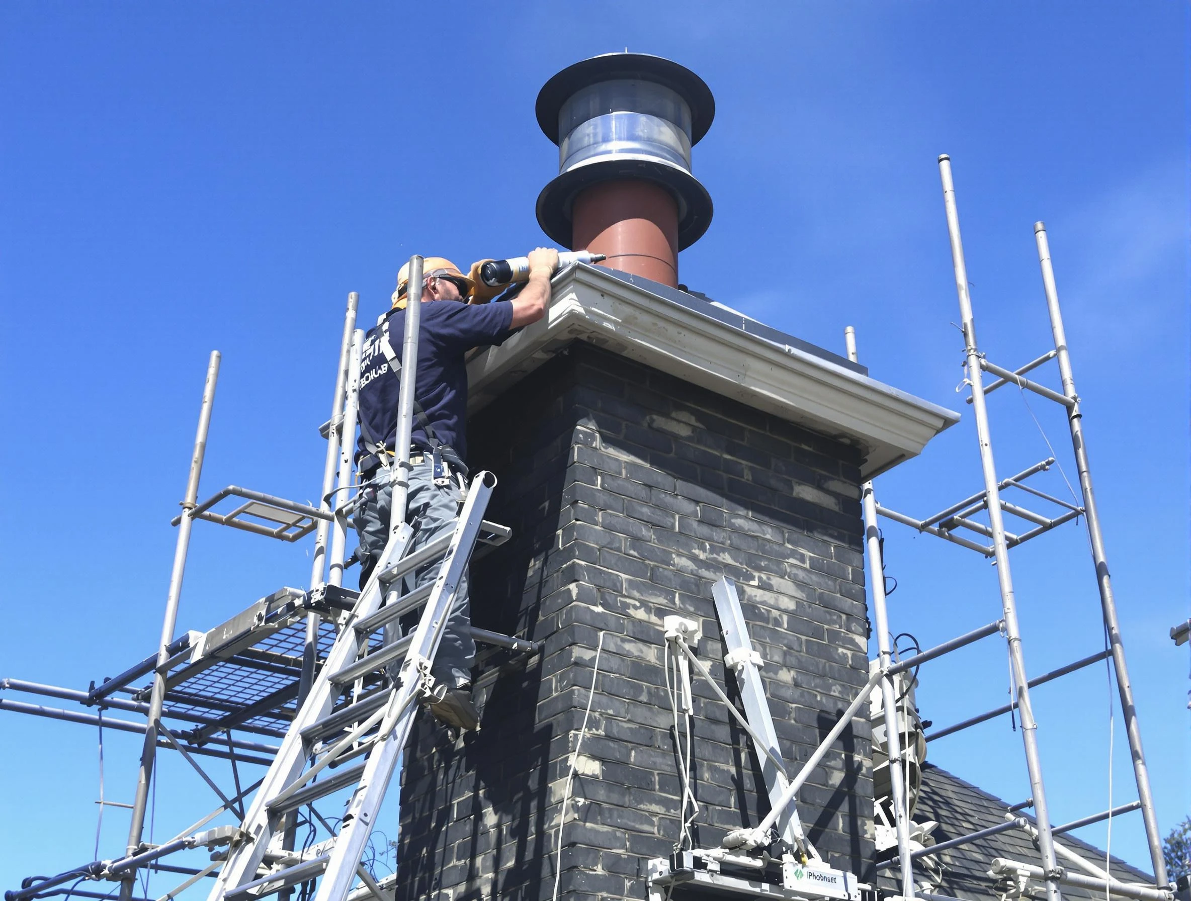 Sturdy chimney crown finished by Gloucester Chimney Sweep in Gloucester, MA
