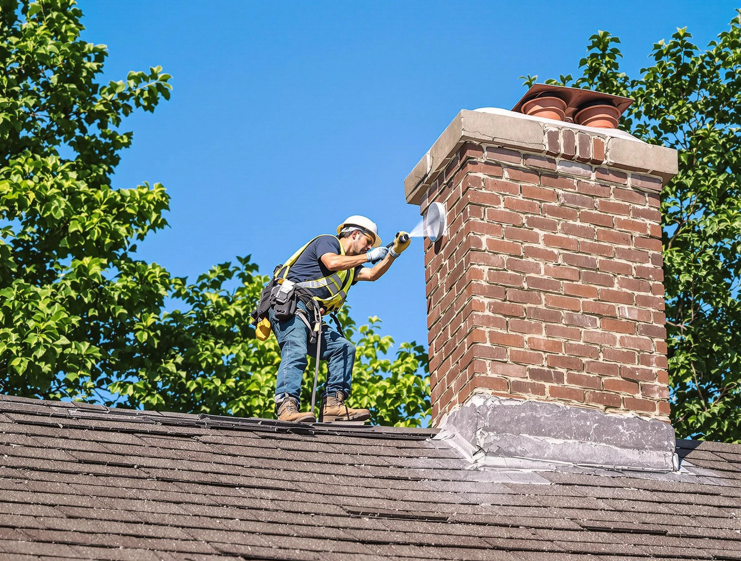 Gloucester Chimney Sweep performing an inspection with advanced tools in Gloucester, MA