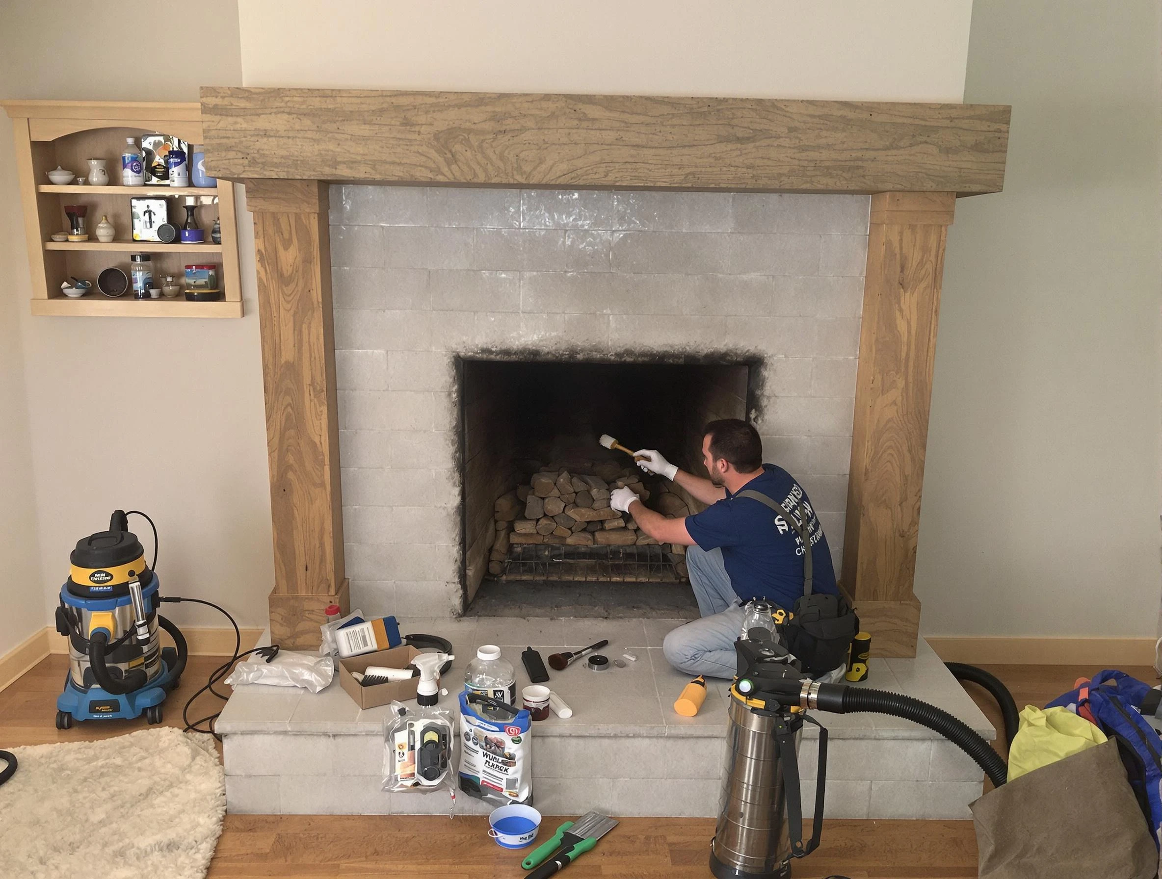 Detailed creosote removal process by Gloucester Chimney Sweep in Gloucester, MA